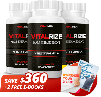 VitalRize 3 bottles with banner and 2 bonuses